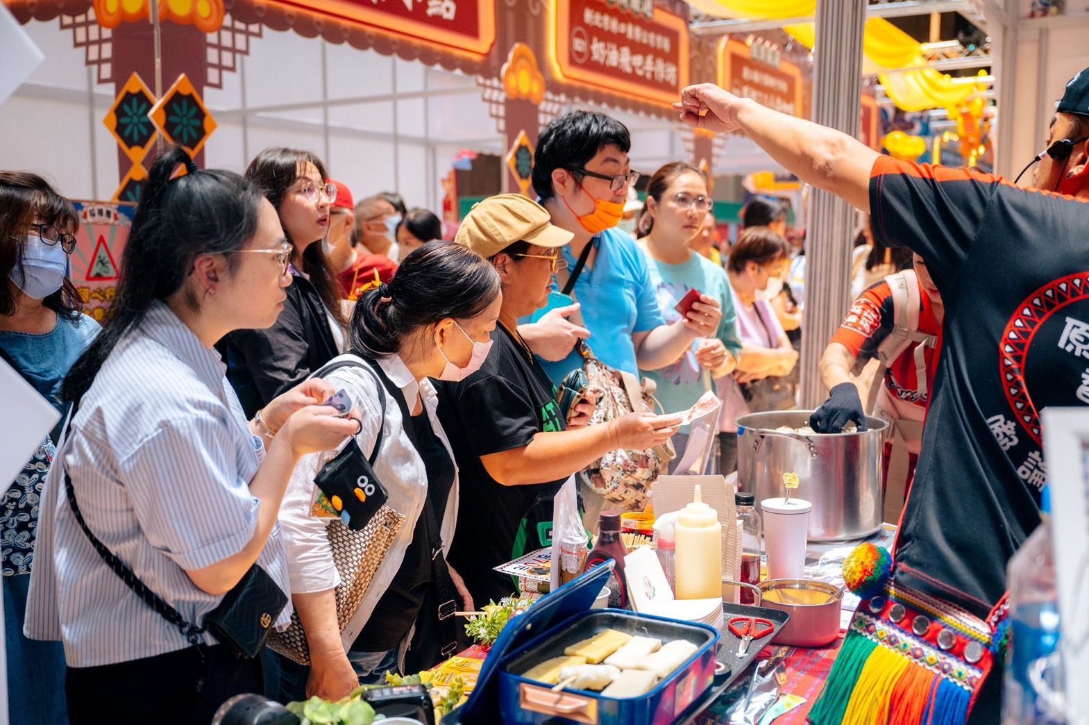 2024台灣市博會北區場以「福祿壽」為主題，兩日共吸引了7.2萬名民眾參與