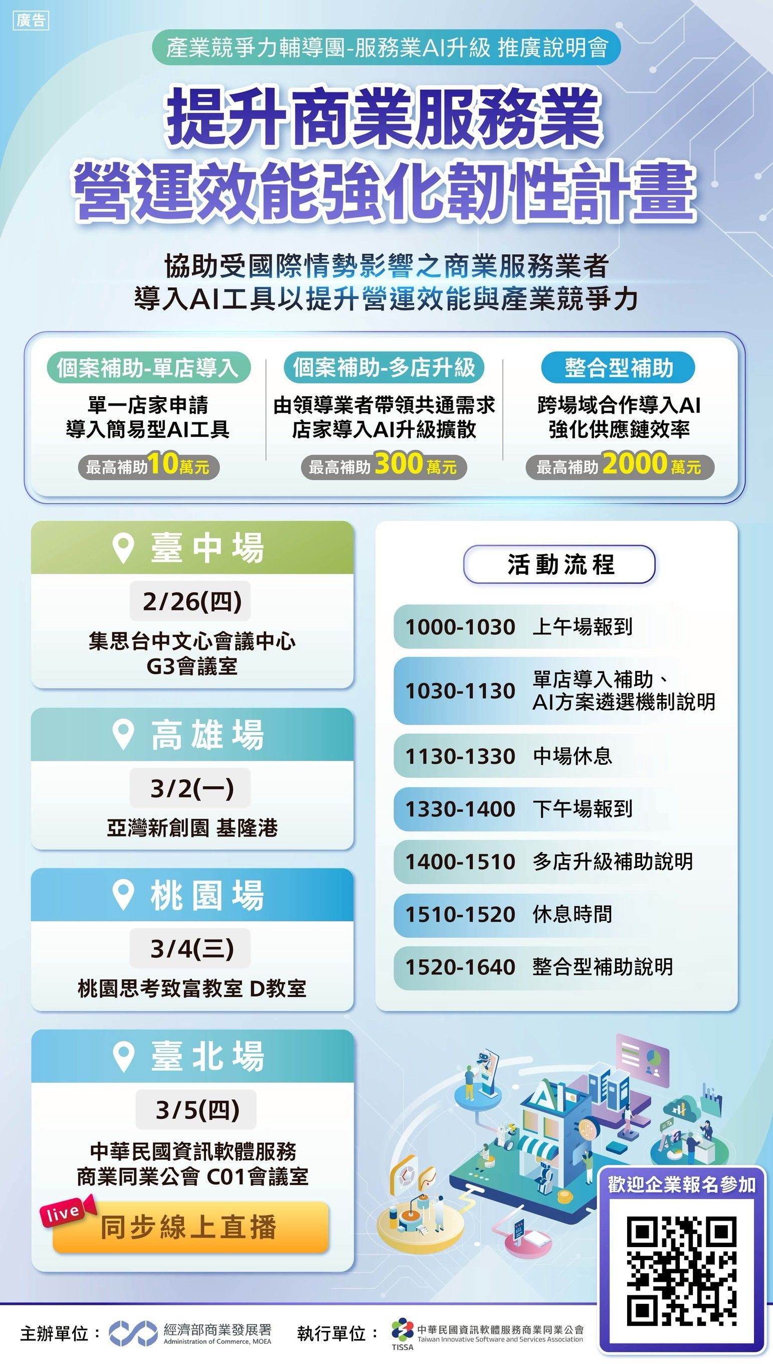 【產業競爭力輔導團-服務業AI升級】推廣說明會EDM